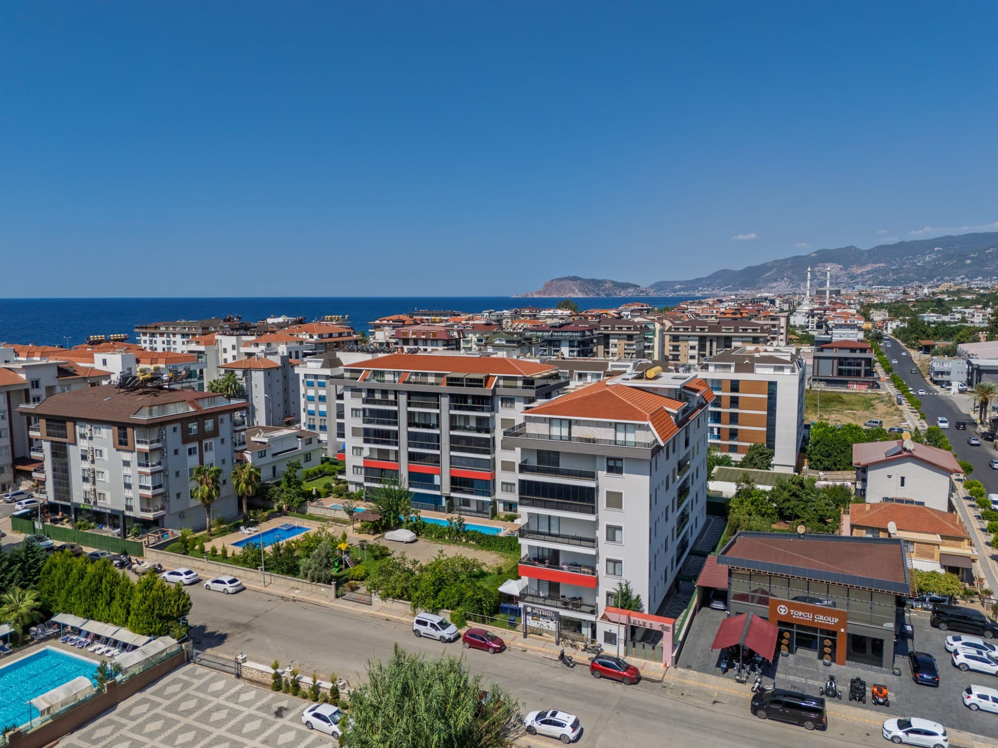 ALANYA KESTEL'DE DENİZE 150MT SATILIK FULL EŞYALI AKTİVİTELİ 1+1