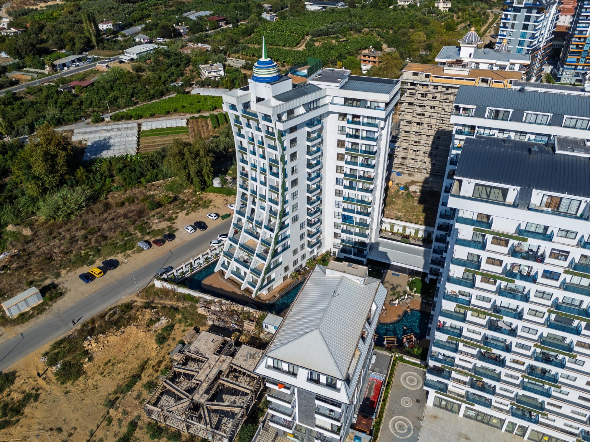 Alanya Mahmutlar Green Ocean Residence’ta Satılık 1+1 Daire