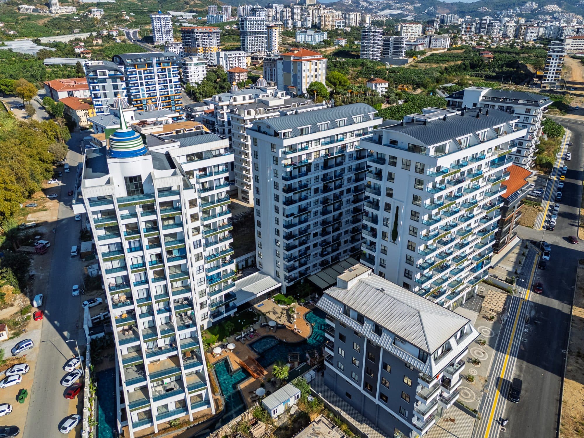 Alanya Mahmutlar Green Ocean Residence’ta Satılık 1+1 Daire