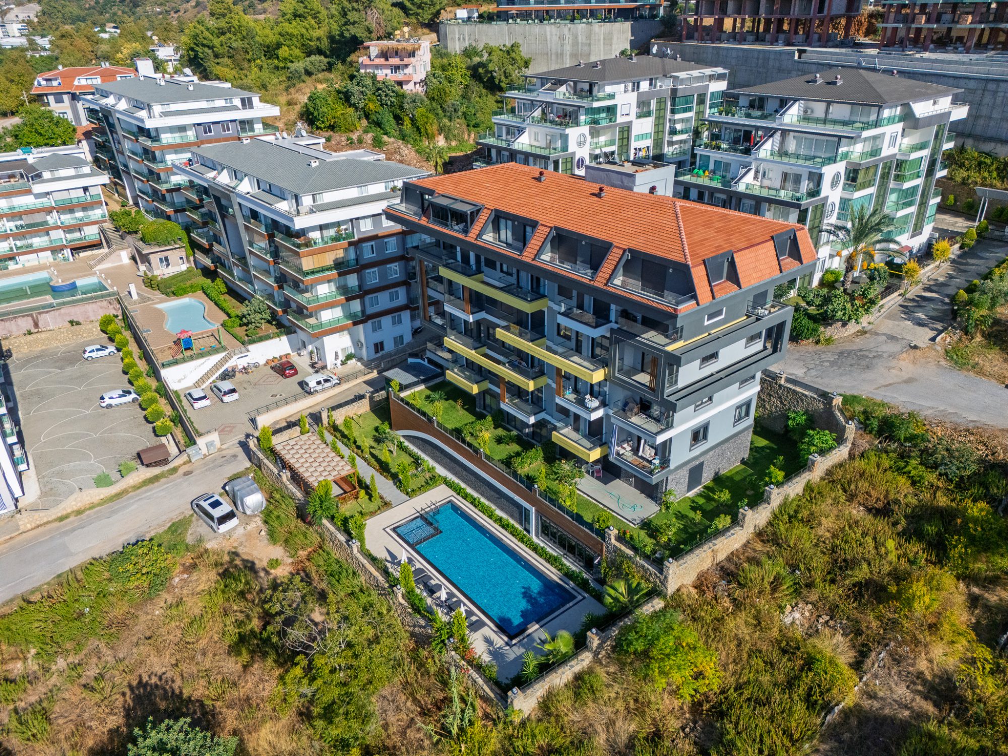 Квартира 1+1 с американской кухней в Elisya Residence, Алания, Кестель 4