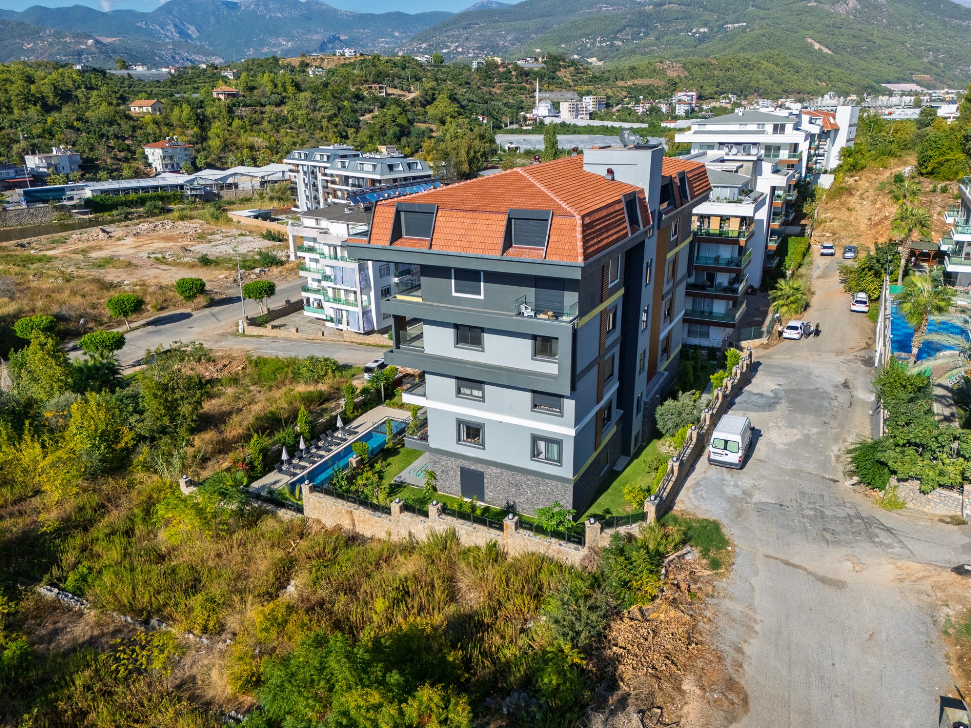 Квартира 1+1 с американской кухней в Elisya Residence, Алания, Кестель 5