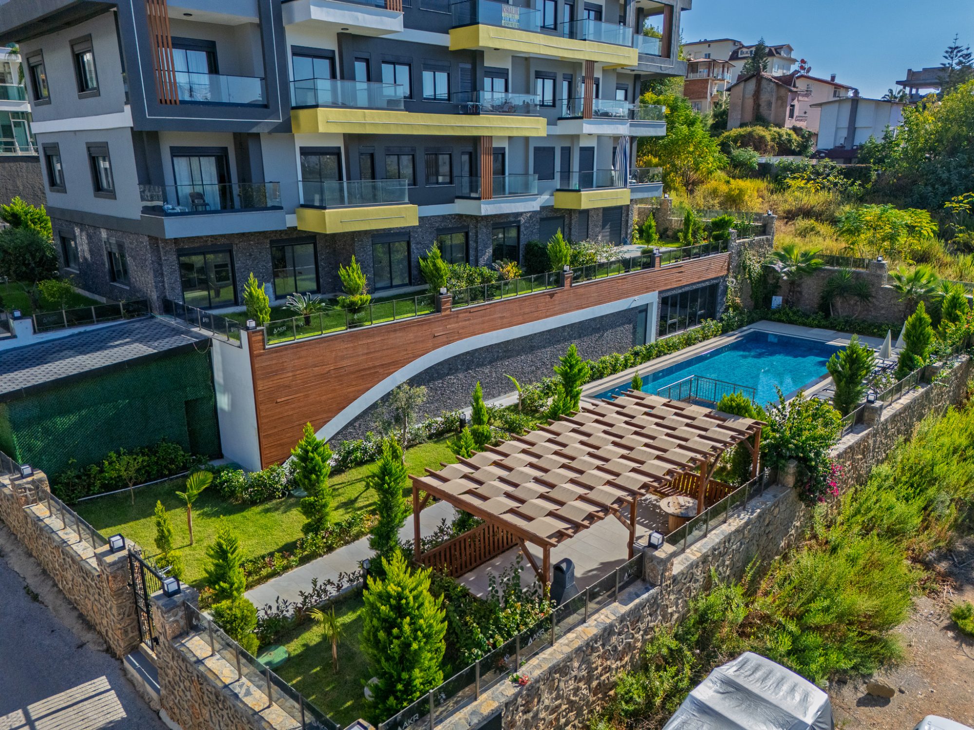 Квартира 1+1 с американской кухней в Elisya Residence, Алания, Кестель 10