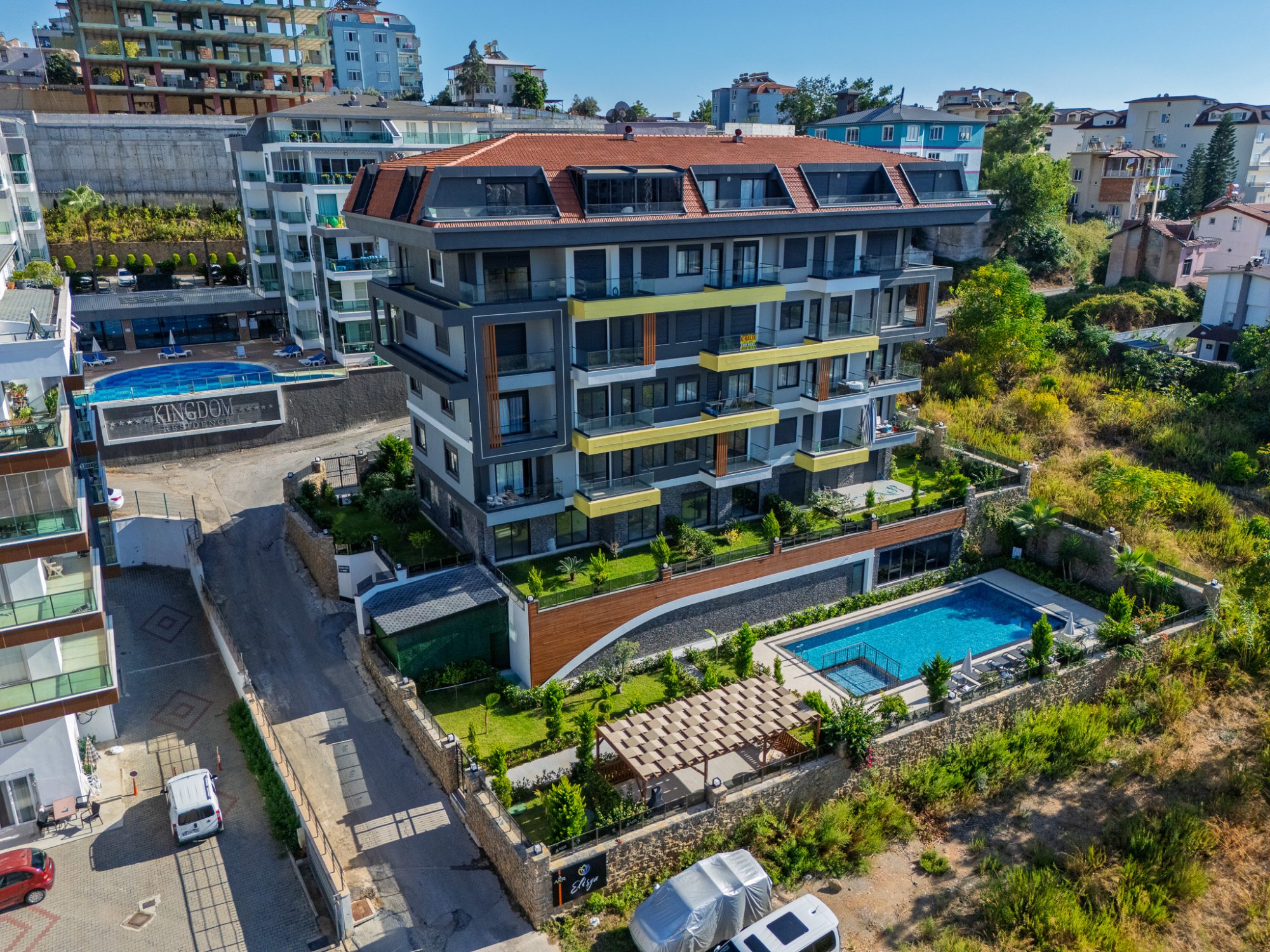 Квартира 1+1 с американской кухней в Elisya Residence, Алания, Кестель 6