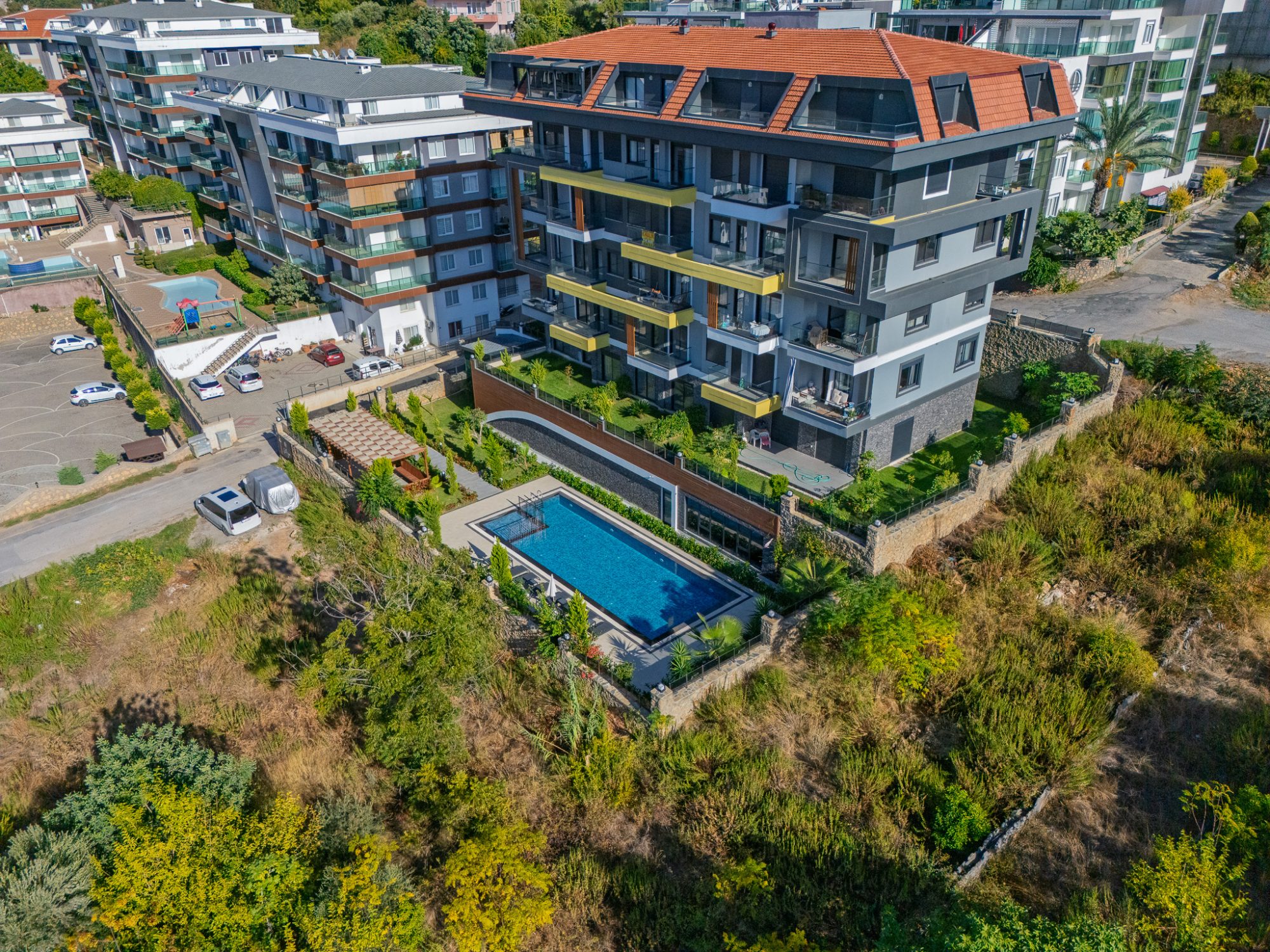 Квартира 1+1 с американской кухней в Elisya Residence, Алания, Кестель 7