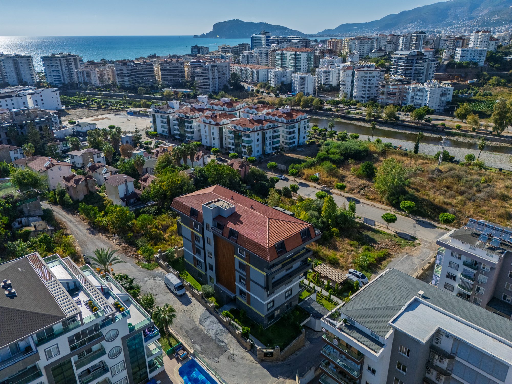 Квартира 1+1 с американской кухней в Elisya Residence, Алания, Кестель 2