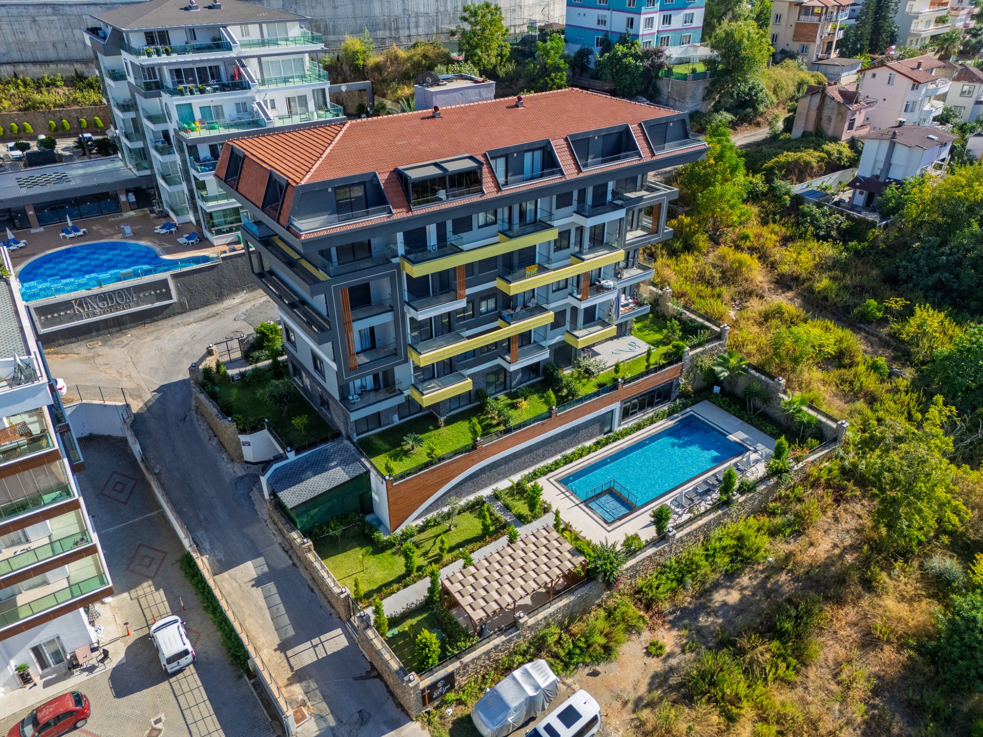 Квартира 1+1 с американской кухней в Elisya Residence, Алания, Кестель 1